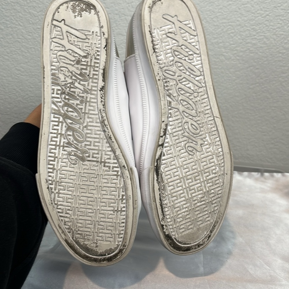 Tommy Hilfiger White Leather Sole Sneakers - Picture 8 of 13